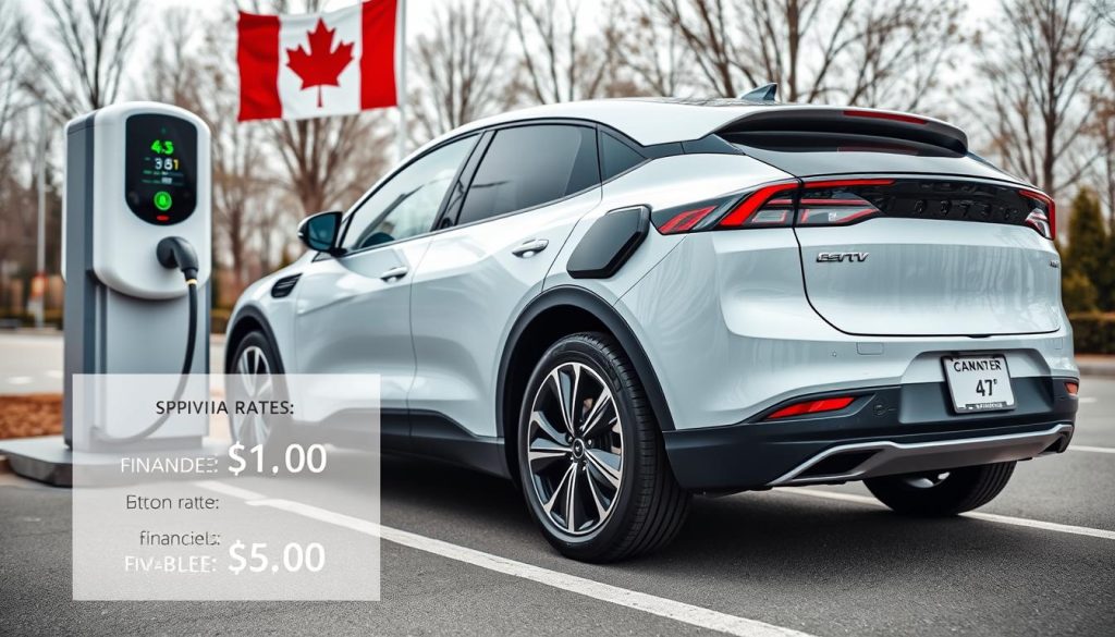 Electric vehicle with Canadian charging infrastructure and financing information Electric vehicle with Canadian charging infrastructure and financing information