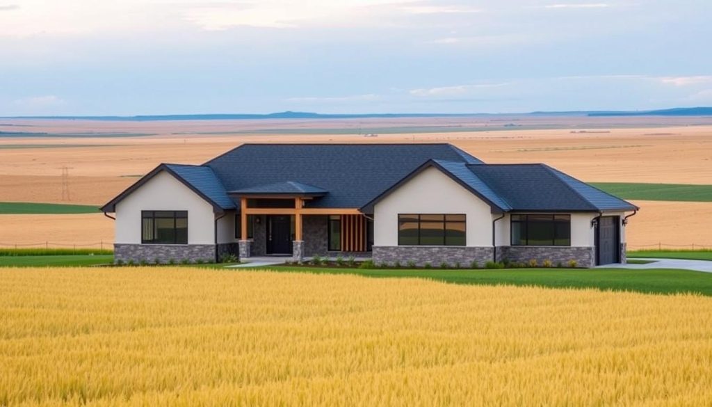 Prairie home with vast landscape representing Saskatchewan and Manitoba mortgage markets
