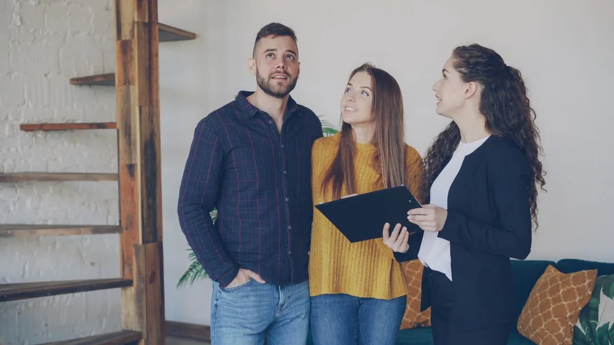 Couple viewing a home after mortgage pre-approval in Canada