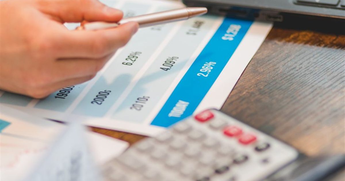 Chart of personal loan interest rates over time with a calculator in Canada