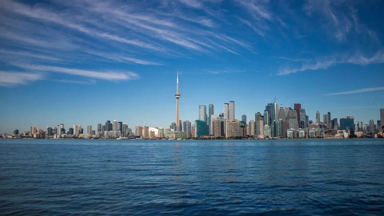 Toronto skyline with the CN Tower, home to many Ontario Works recipients