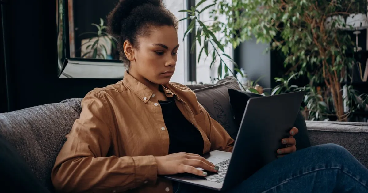 MyBenefits ODSP sign-in on a laptop at home